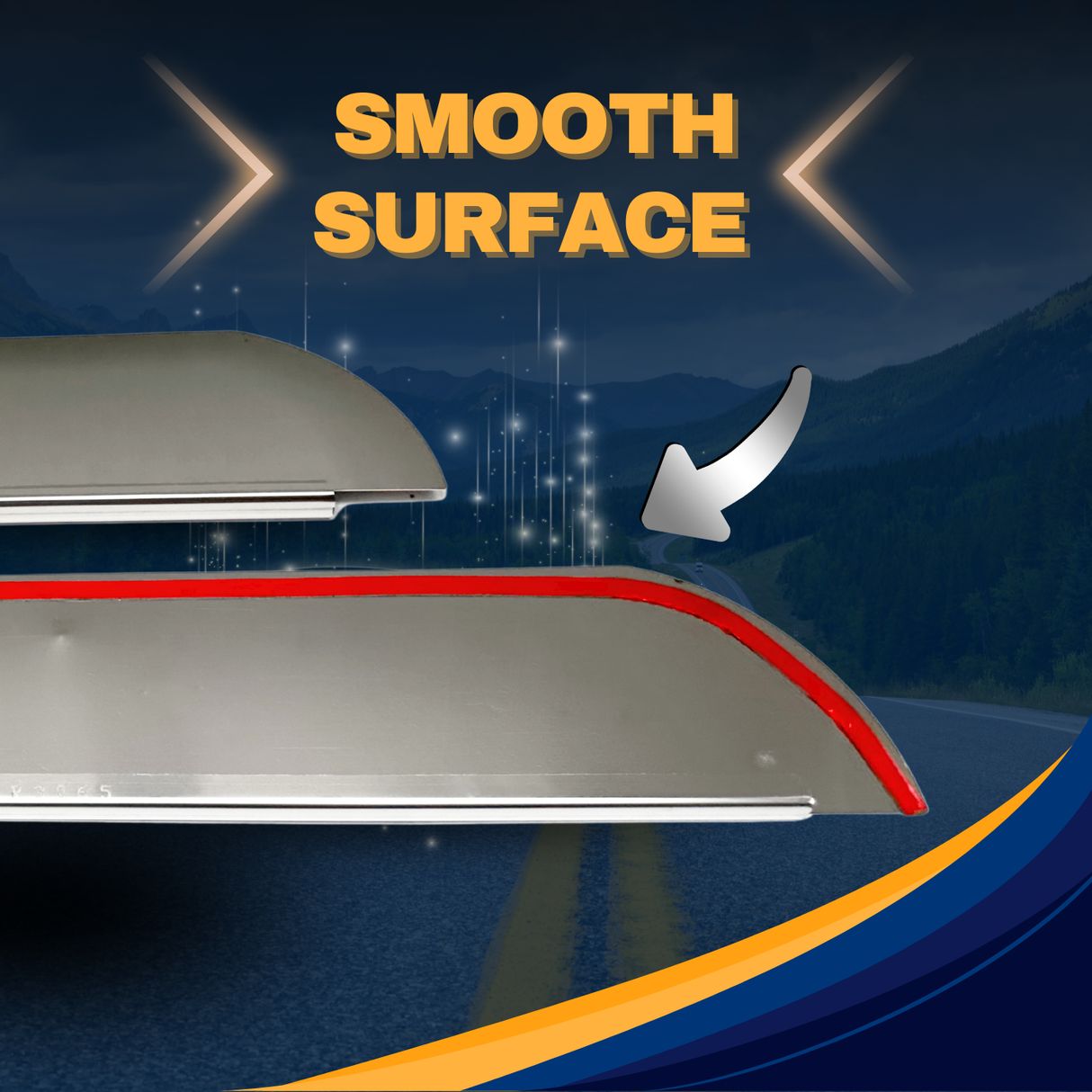 Stainless Steel 5-Inch Drop Windows Chop Top for 2005-2020 Peterbilt