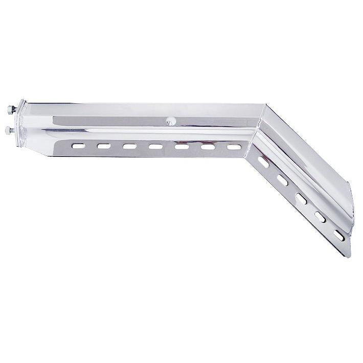 TORQUE Chrome Mud Flap Hanger Pair Set 45 Degree Angled 30