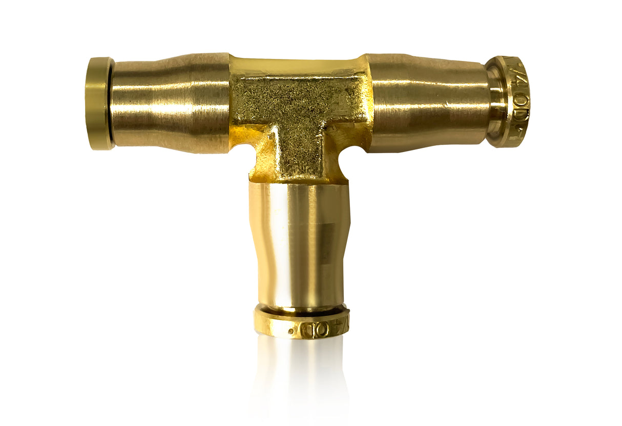 Union Tee for 1/4" Tubing with Push-to-Connect(PTC) | 5 Pack