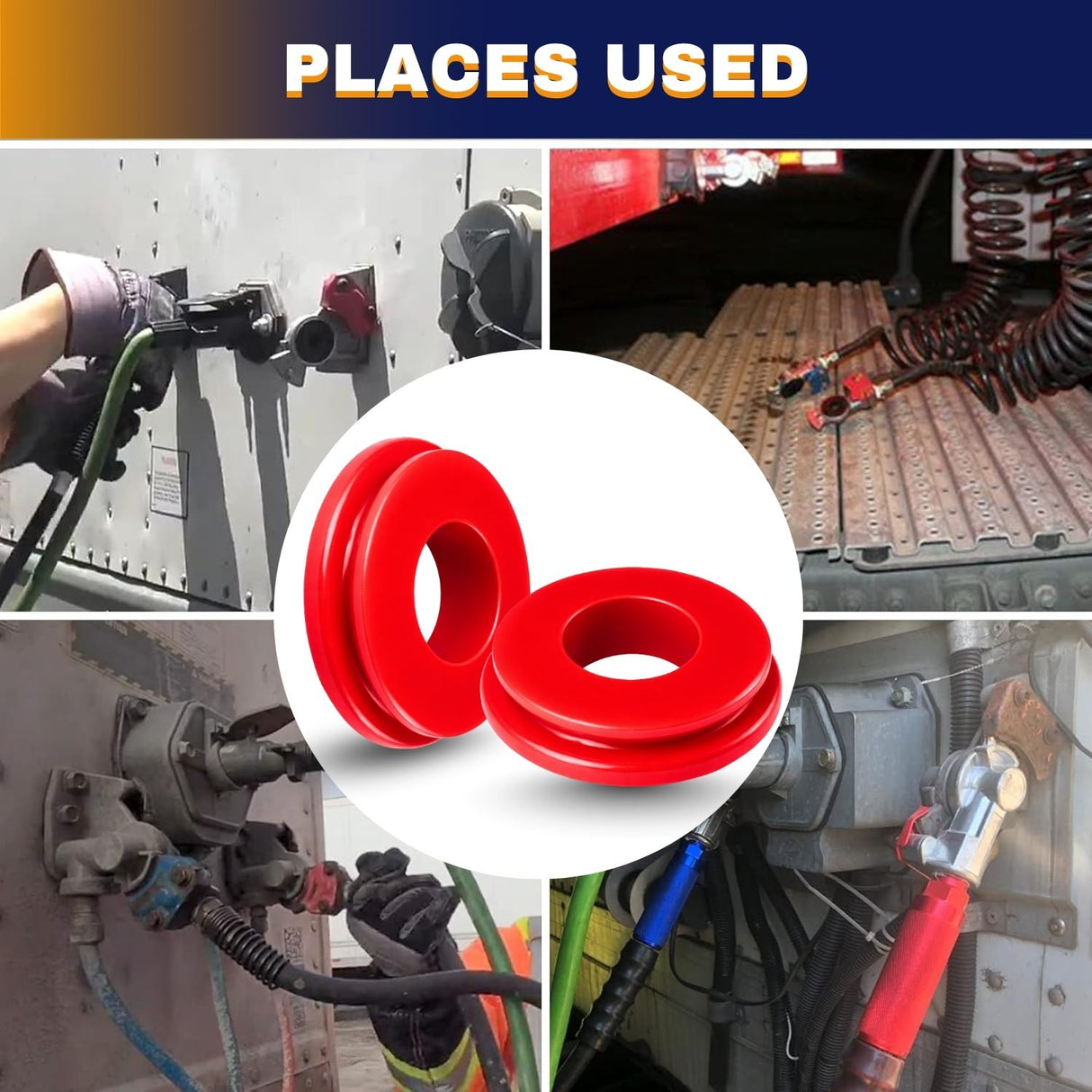 Gladhand Seal Replacement | Heavy Duty Polyurethane | Replacement Velvac 035164