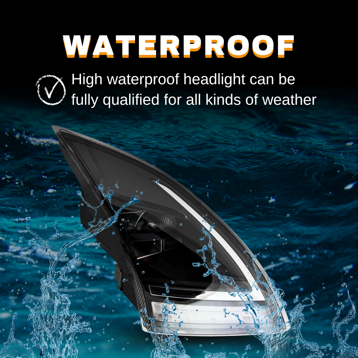 LED Headlights for 2018-2024 Volvo VNL VNR | Replacement Volvo 23680020, 23680018 | Pair