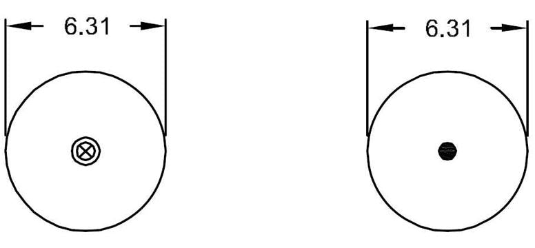 Double Convoluted Air Spring Bag (Replaces Firestone 6897, Goodyear 2B9-229) - 2 Pack