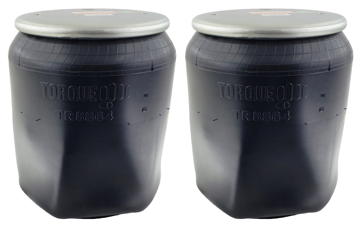 Air Spring Bag for Peterbilt and Kenworth Trucks (Replaces Firestone 8864, Peterbilt C811013) - 2 Pack - Aftermarketus Torque Reversible Sleeve Air Springs