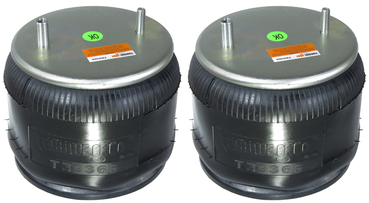 Trailer Air Spring Bag (Replaces Firestone 9366, W&C AS-0054, Holland 905-57-160) - 2 Pack Aftermarketus Reversible Sleeve Air Springs