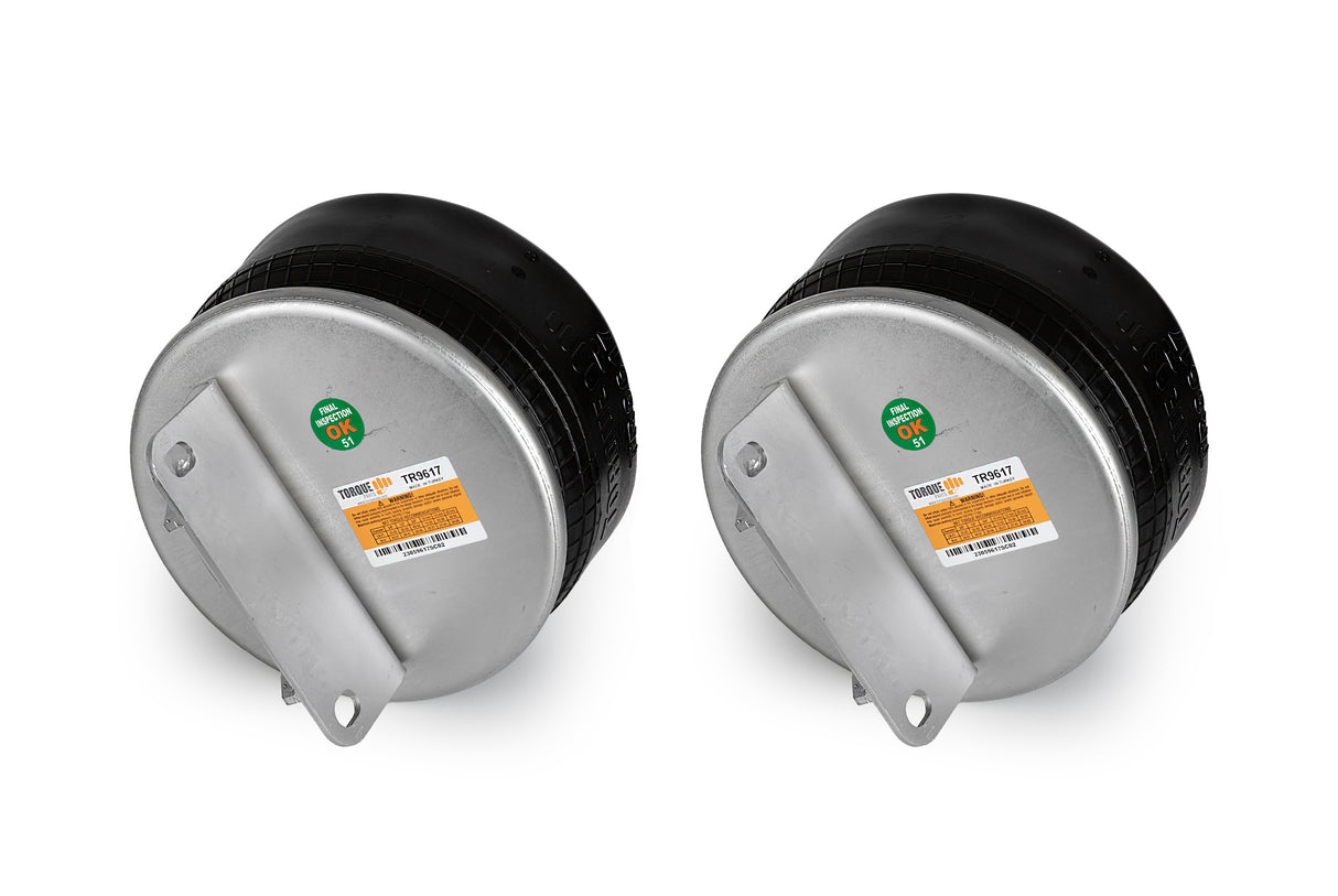 2 pack of TORQUE Air Spring Bag for Kenworth Trucks (Replaces Firestone 9617, Kenworth K-303-18, Firestone W01-358-9617, Goodyear 1R11-219 ) (2 x TR9617) - Aftermarketus Torque Reversible Sleeve Air Springs