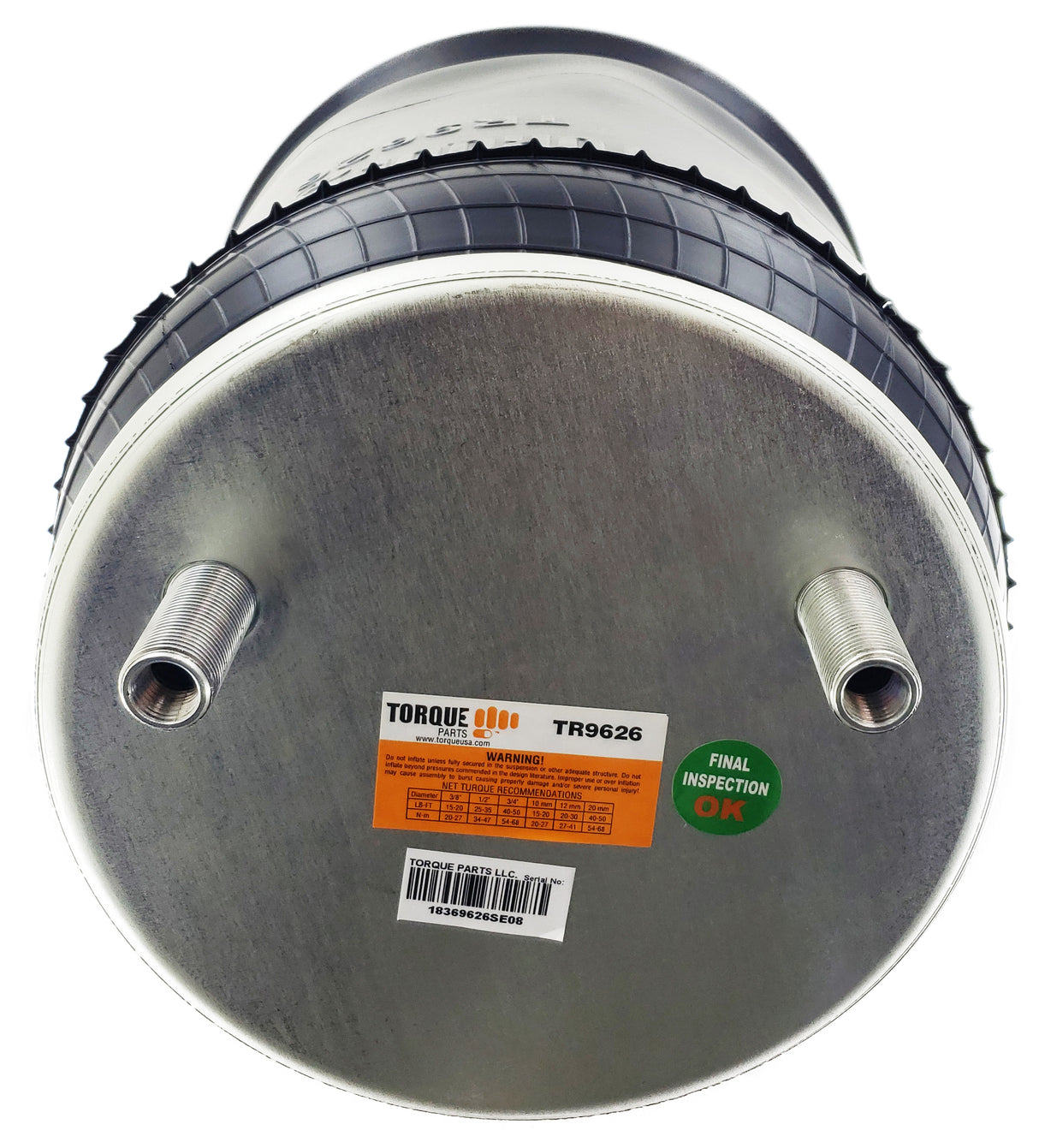 Trailer Air Spring Bag (Replaces Firestone 9626, Hendrickson C-23720, Goodyear 1R11-292) - 2 Pack