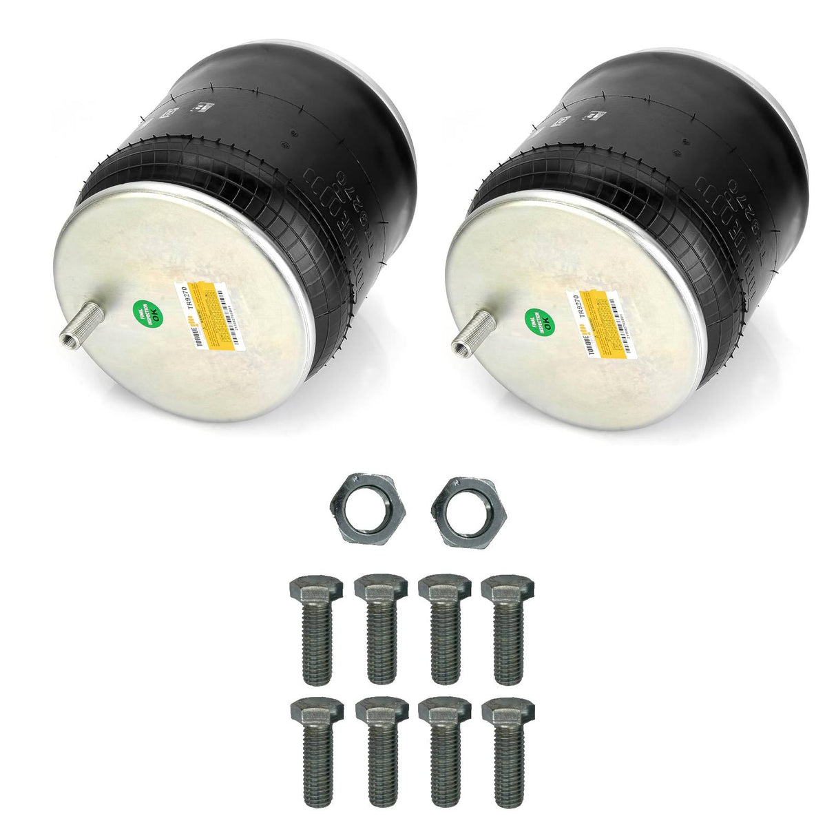 Trailer Air Spring Bag w/ Hardware Kit - Replaces Firestone 9270, Hendrickson S-20010 Aftermarketus Reversible Sleeve Air Springs