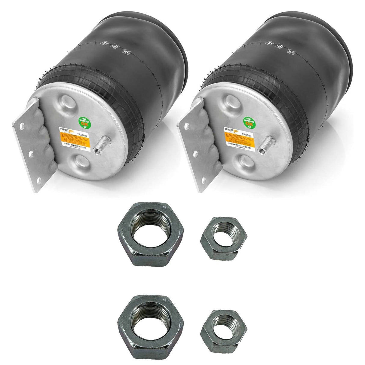 Air Spring Bag w/ Hardware Kit for Navistar Trucks | Replacement Navistar 2027911C | 2-Pack