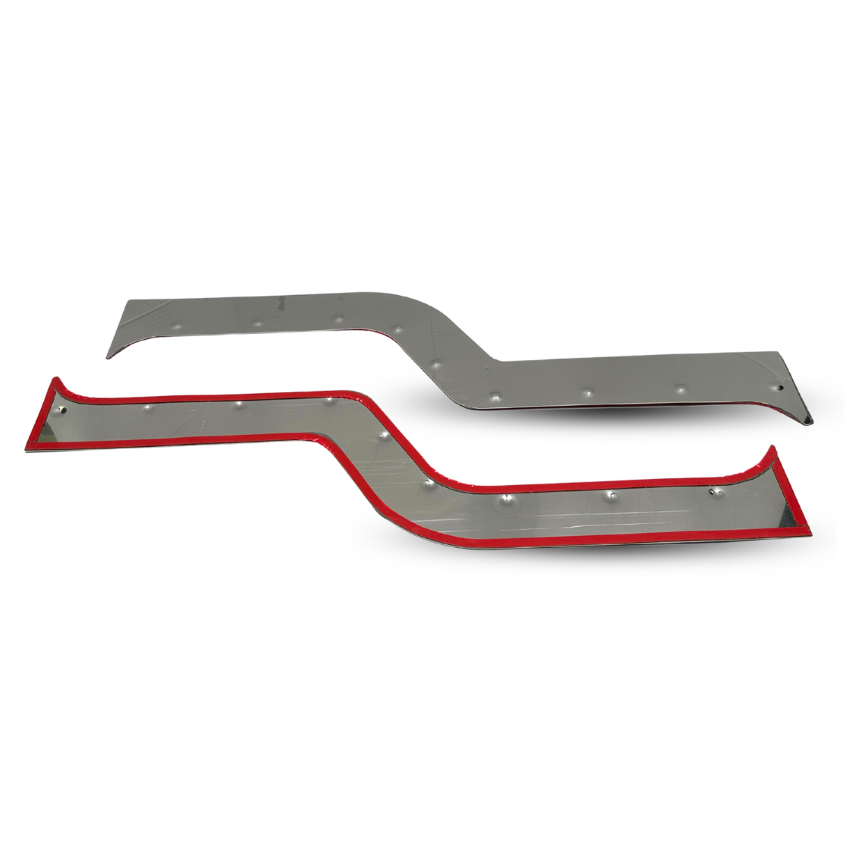Contoured Under Window Trims for Kenworth Daylite Door - Stainless Steel
