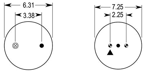 Trailer Air Spring Bag | Replacement Firestone 5423 Granning 5235 | 2 Pack