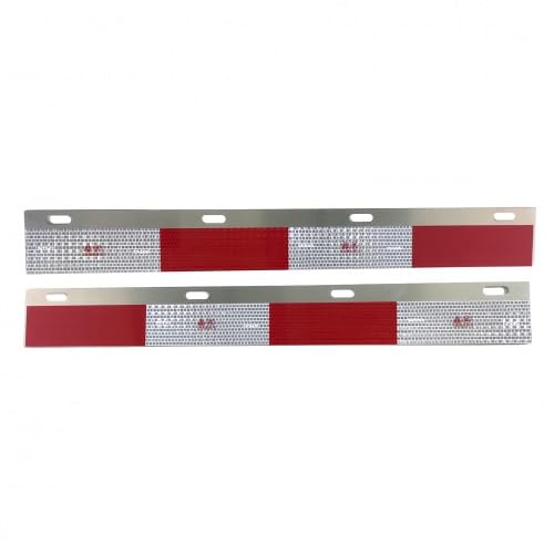 Mud Flap Hanger - w/ Light Cutouts - 30" - Chrome