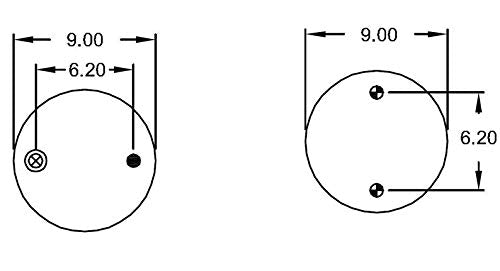 Double Convoluted Air Spring Bag | Replacement Firestone 7410 Freightliner 16-11378-000 | 2 Pack