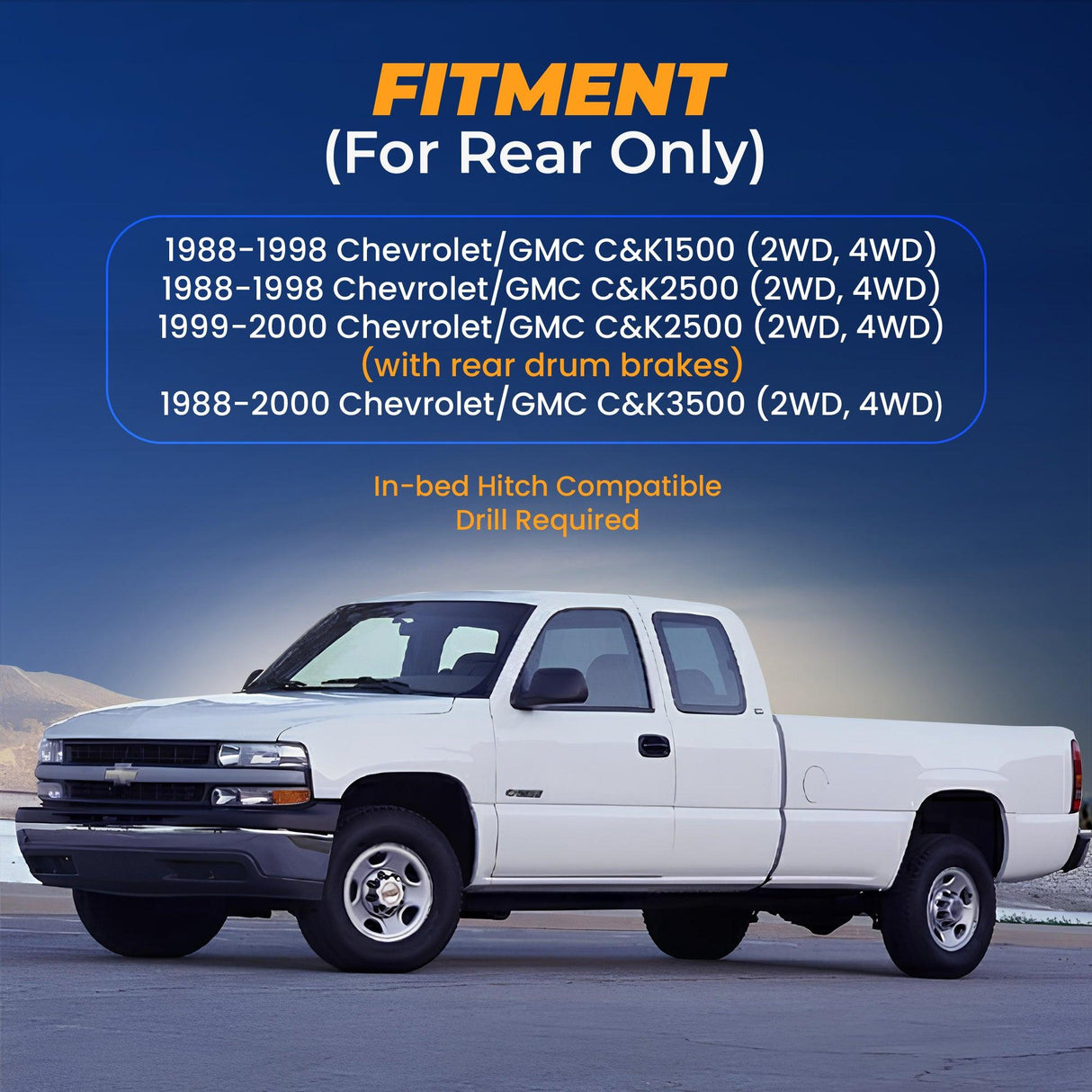 Air Spring Suspension Kit for 1988-1998 Chevrolet C2500/K2500