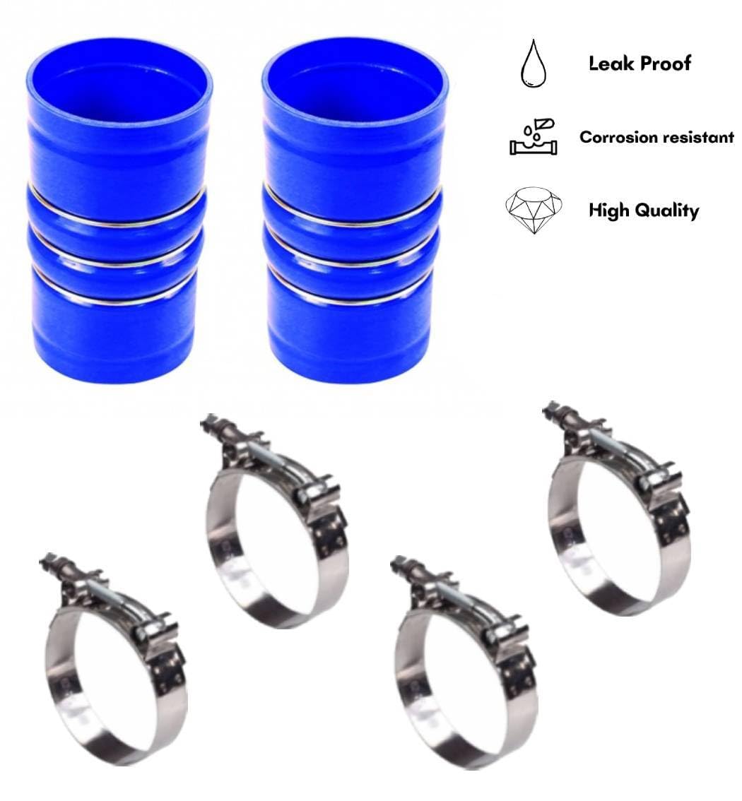 Silicone CAC Hose 3.5" ID with T-Bolt Clamps – Heavy Duty Intercooler Hose