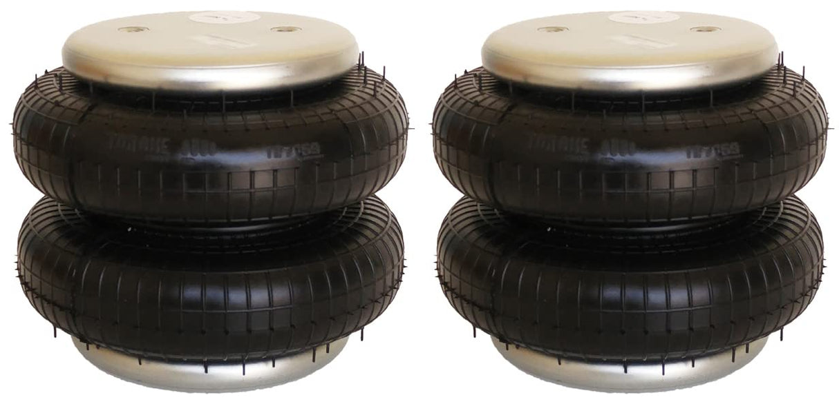 Double Convoluted Air Spring Bag | Replacement Firestone 7659 W01-358-5079 Hendrickson 5079 | 2 Pack