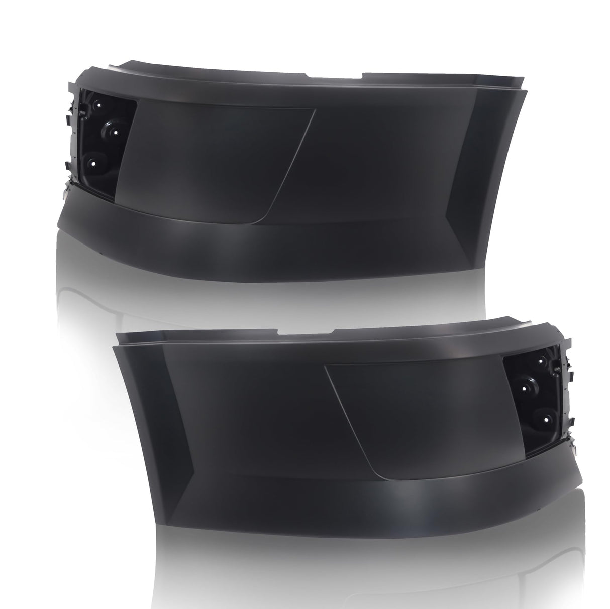Front End Set for 2004-2015 Volvo VNL Semi Truck (Headlights, Fog Lights, Chrome Grille, Bumpers)