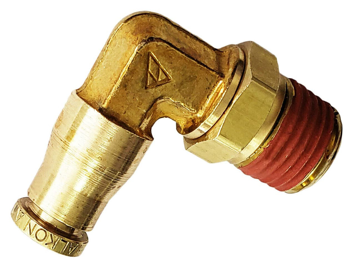 Elbow Fitting Male 1/4 NPT x 1/4 PTC Tube | 2 Pack