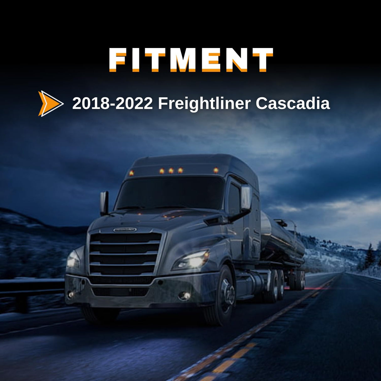 Halogen Headlight for 2018-2024 Freightliner Cascadia | Replacement Freightliner A6601405002 | Left