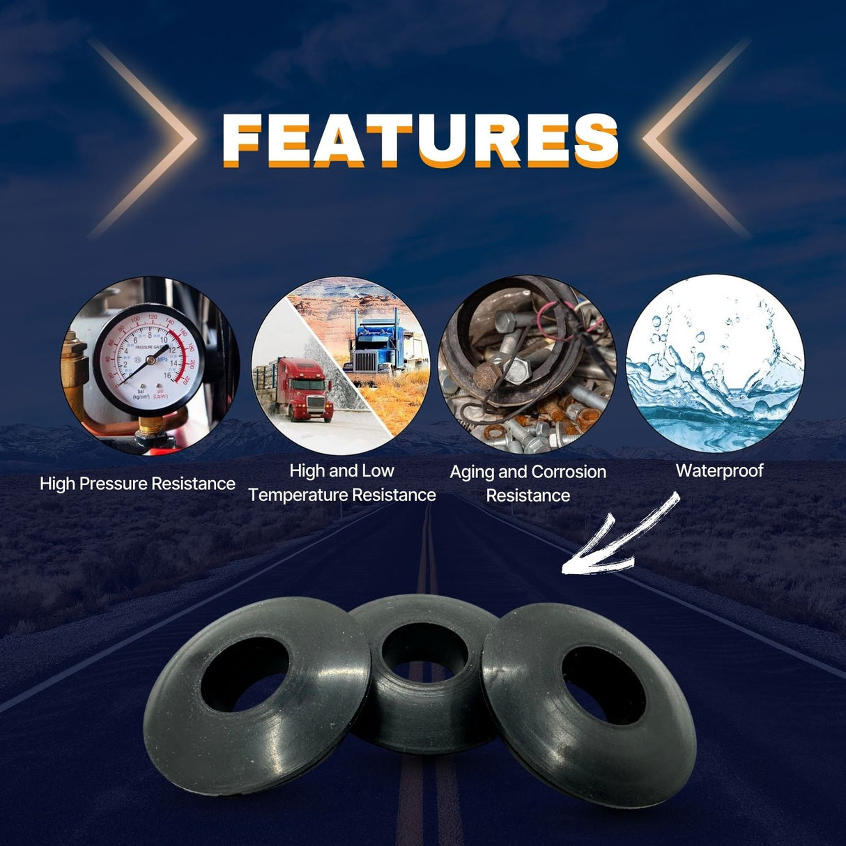 Gladhand Seal OEM Replacement | Heavy Duty Polyurethane | Oil & Chemical Resistant