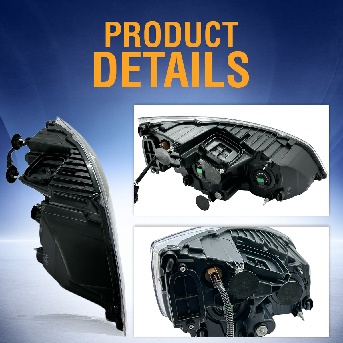 Halogen Headlight for 2018-2024 Freightliner Cascadia | Replacement Freightliner A6601405002 | Left