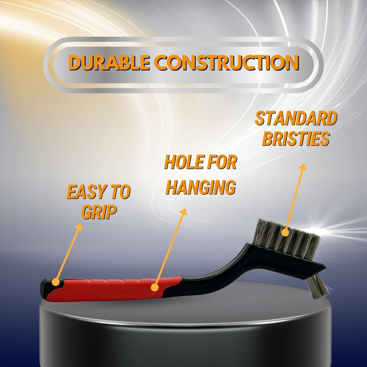 Stainless Steel Wire Brush | Rust Removal & Heavy-Duty Cleaning Brushes with Mini Head & Hanging Hole