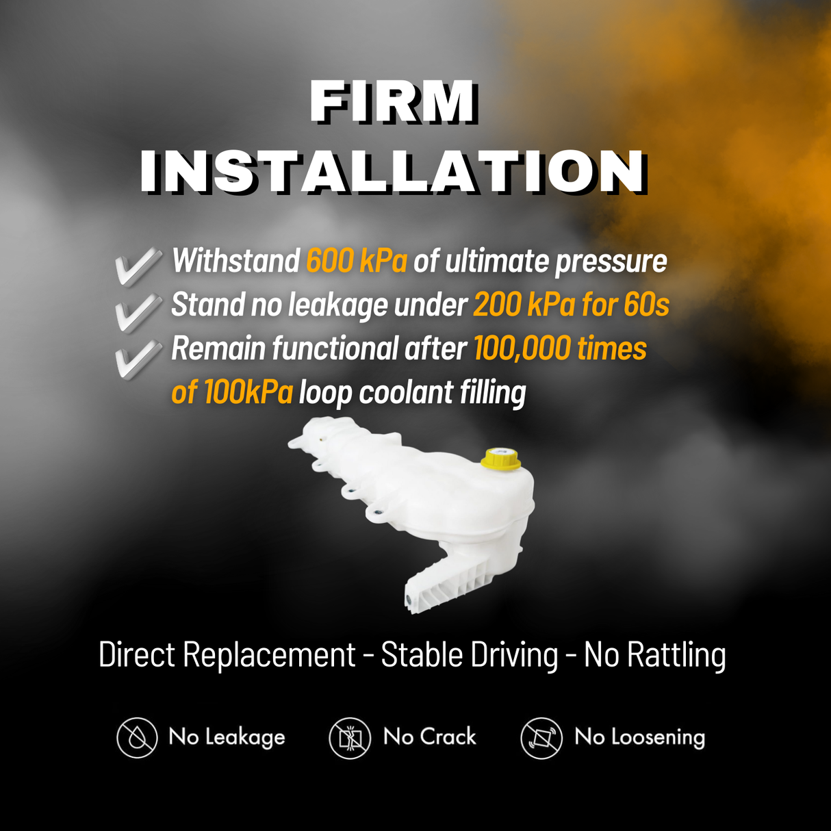 Coolant Reservoir Tank for 2018-2025 Freightliner Cascadia Trucks | Replacement A0532836000