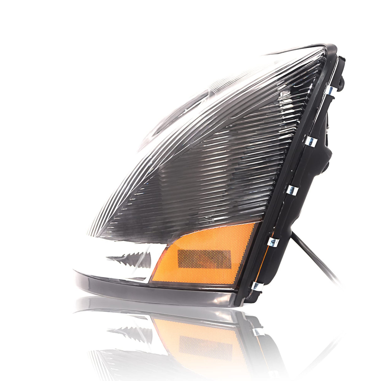 Full Bumper Set with Headlight Pair for 2004-17 Volvo VNL