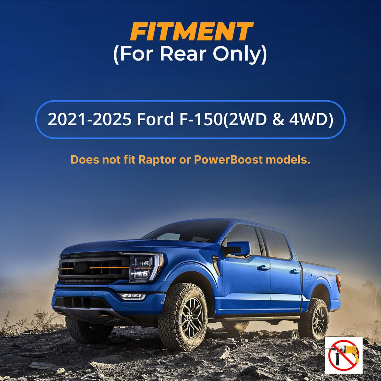 Air Bag Suspension Kit for 2021-2025 Ford F150 2WD 4WD - Replacement Air Lift 57355