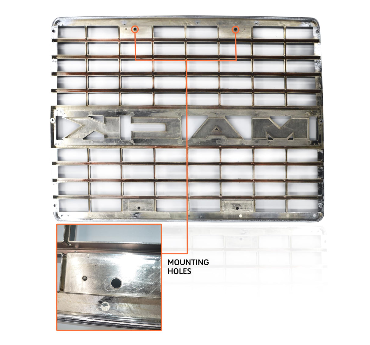Chrome Grille for 1993-2003 Mack CH CHN CH | Replaces 6MF56M2 6MF561M2