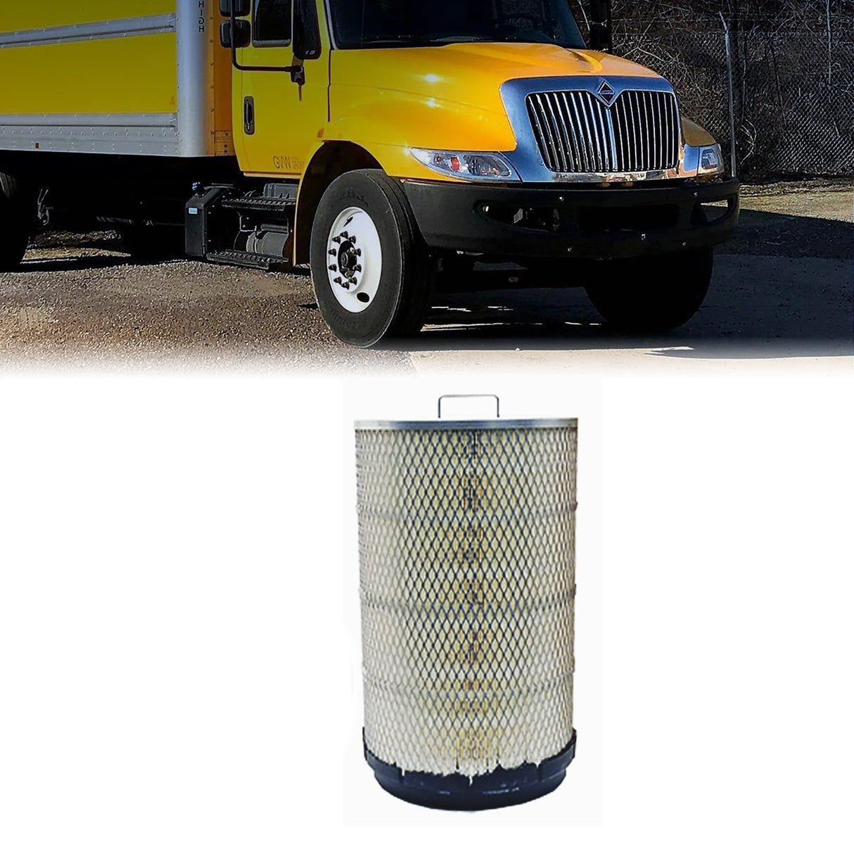 Engine Air Filter for Navistar IHC Champion IC Buses | Replacement Fram CA9346 Wix 46870 Baldwin RS4636