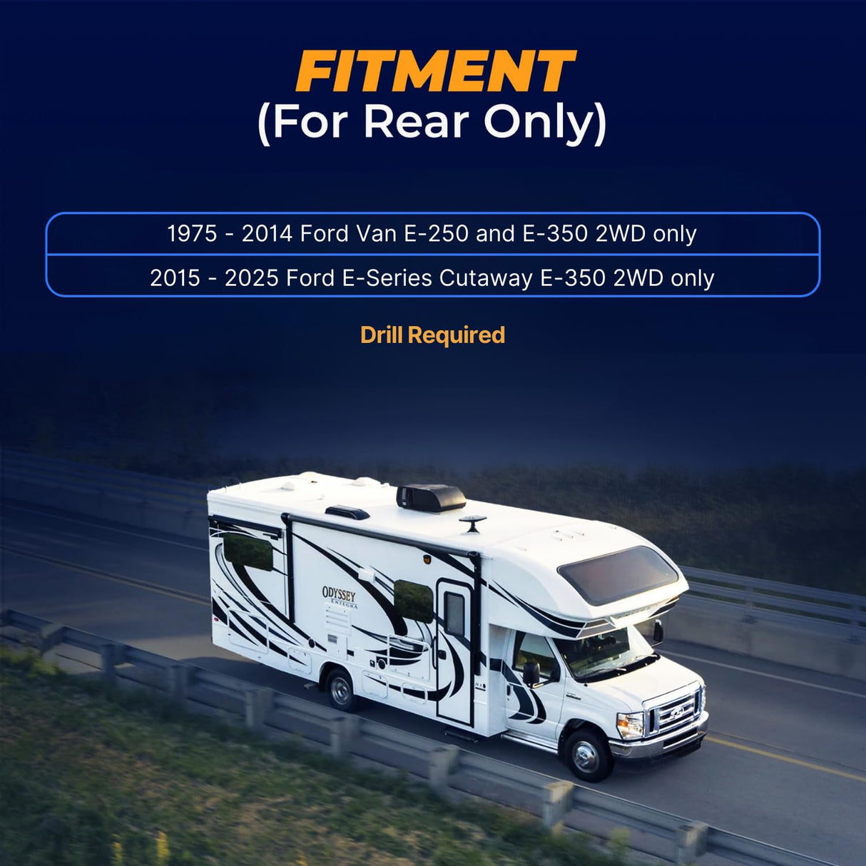 Air Bag Suspension Kit for 1975-2015 Ford Van E-250 E-350, 2015-2025 Ford E-350 Cutaway (2WD only)