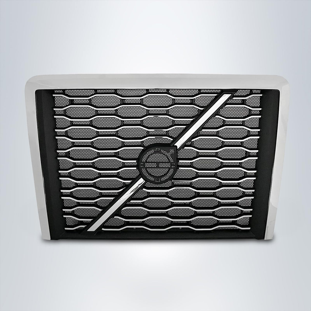 Grille for 2018-2024 Volvo VNL Trucks | Replacement Volvo 84724159 | with Bug Screen | Chrome
