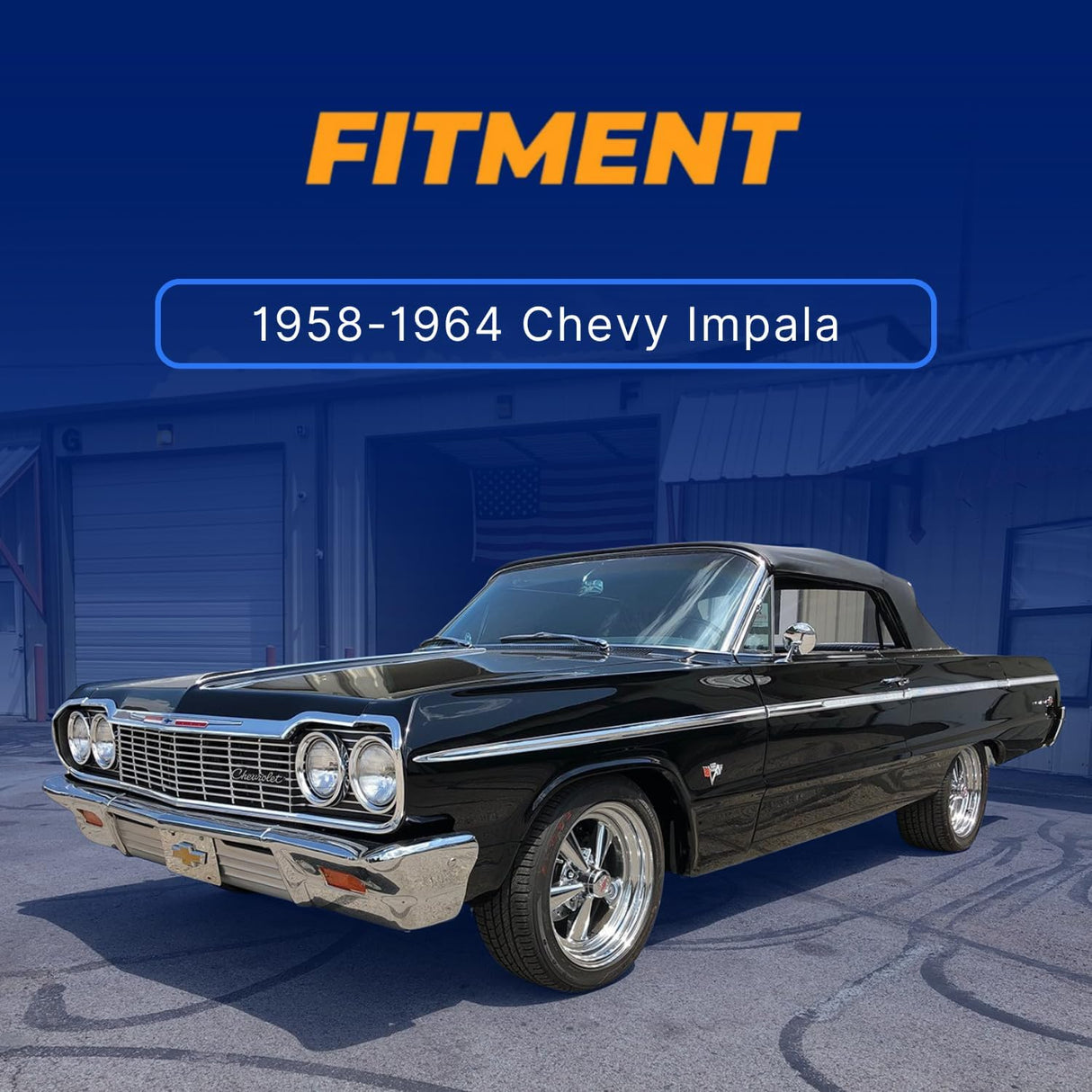 Air Ride Suspension Brackets for 1958-1964 Chevrolet Impala | Front and Rear