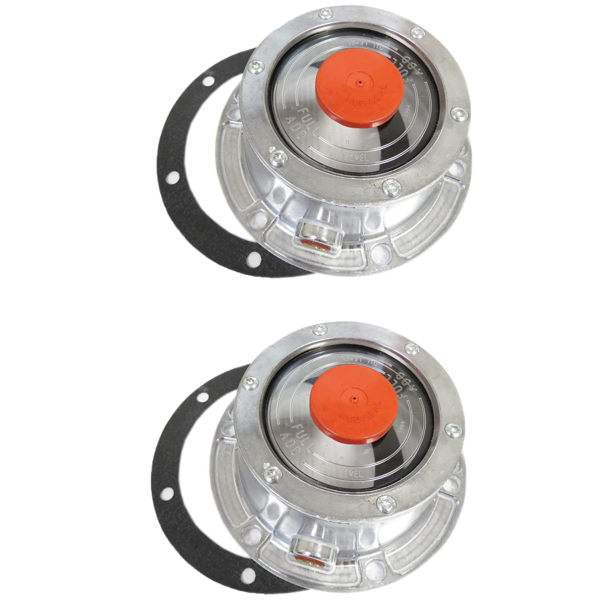 Aluminum Trailer Hub Cap with Rubber Plugs | Replacement Stemco 343-4009 SKF 1643