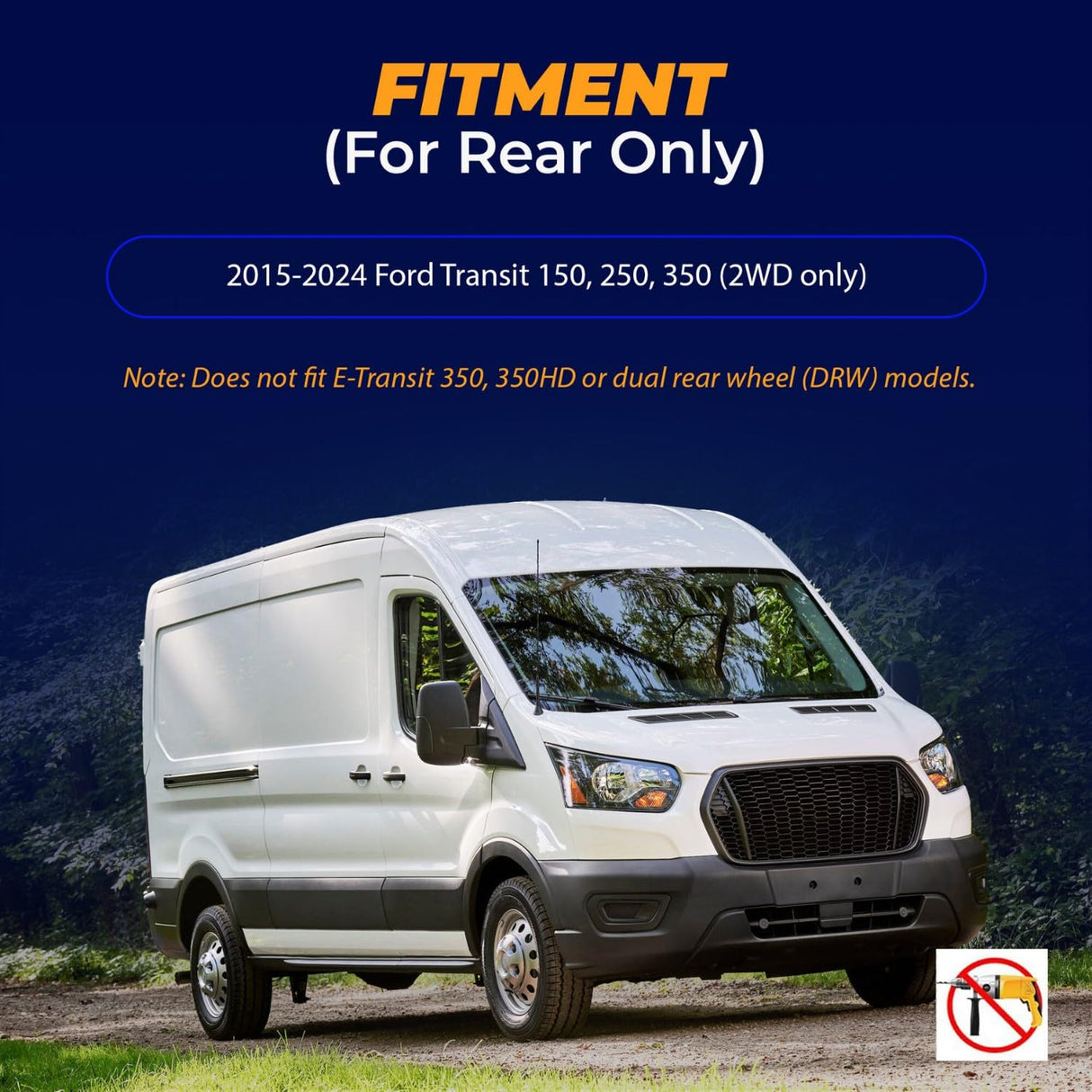 Air Spring Bag Kit for 2015-2026 Ford Transit 150, 250, 350