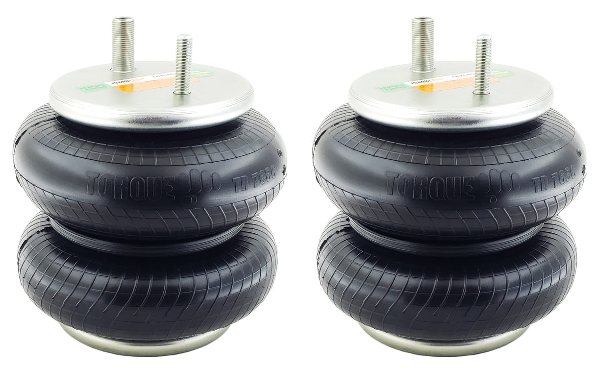 Double Convoluted Air Spring Bag | Replacement Rowe Truck ASC2500 Firestone 7686 | 2 Pack