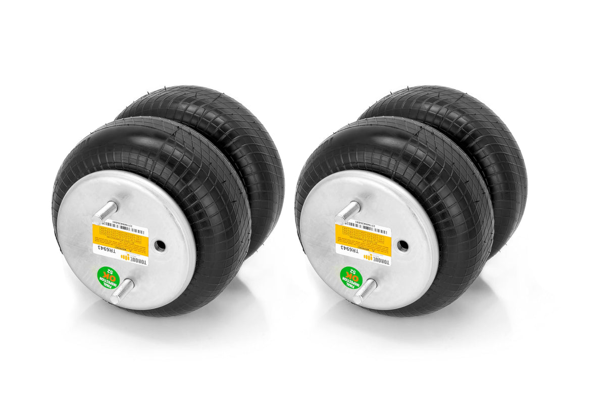 Double Convoluted Air Spring Bag | Replacement Goodyear 2B9-250 Firestone 6943 | 2 Pack