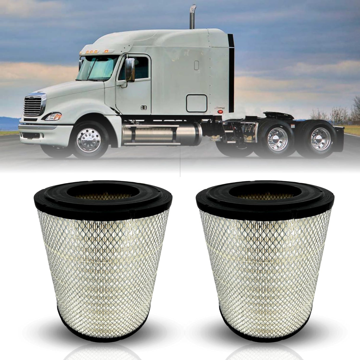 Engine Air Filter for Freightliner Century Columbia | Replacement P527682 Volvo 1117576