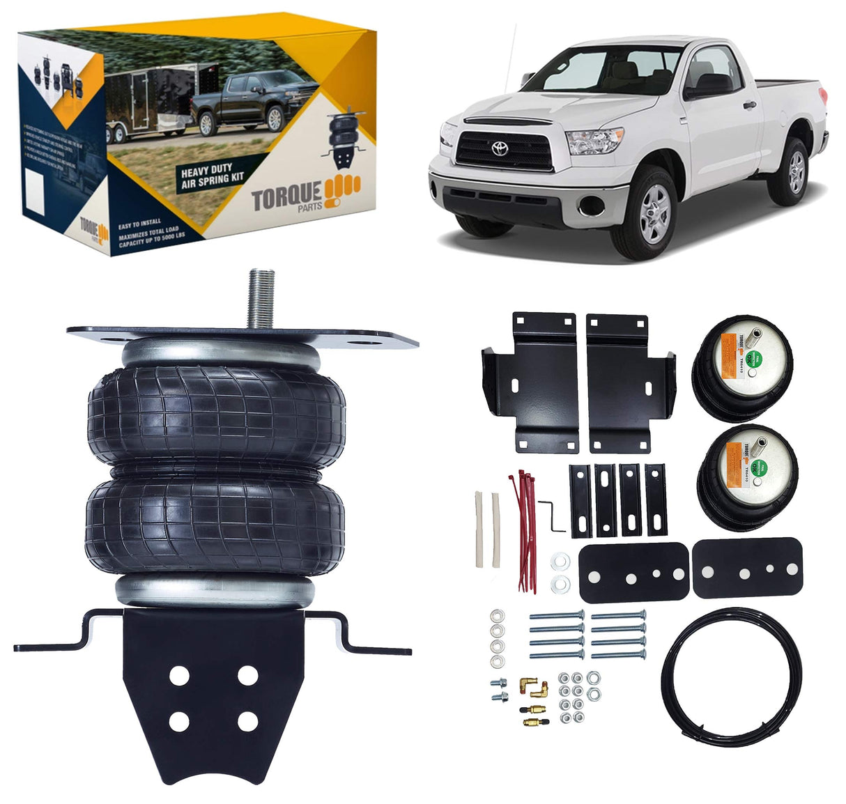 Air Spring Bag Suspension Kit (with Cradle) for 2007-2021 Toyota Tundra