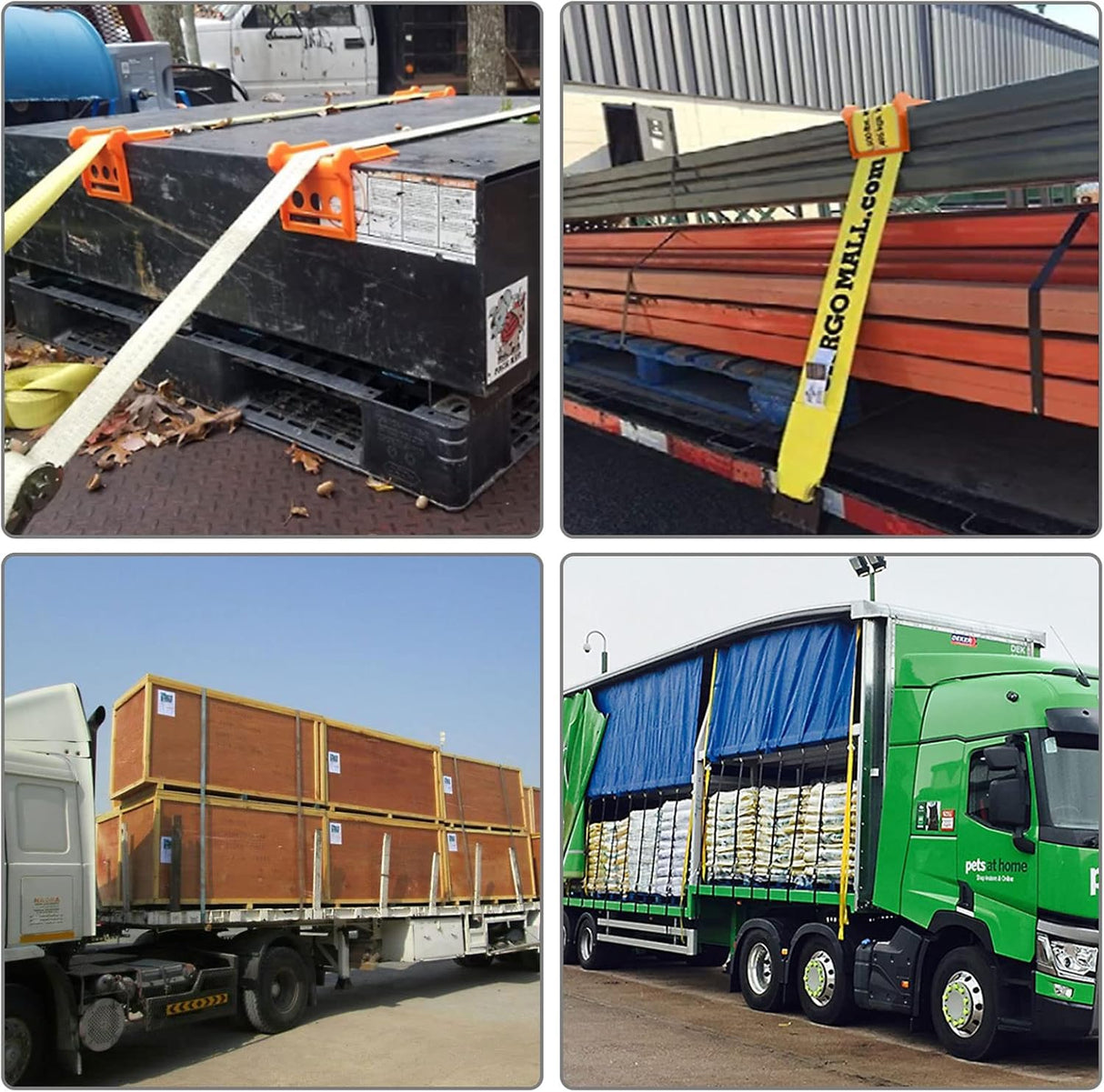 Flatbed Edge Protector, Cargo Corner Guard for Straps 20 Pcs