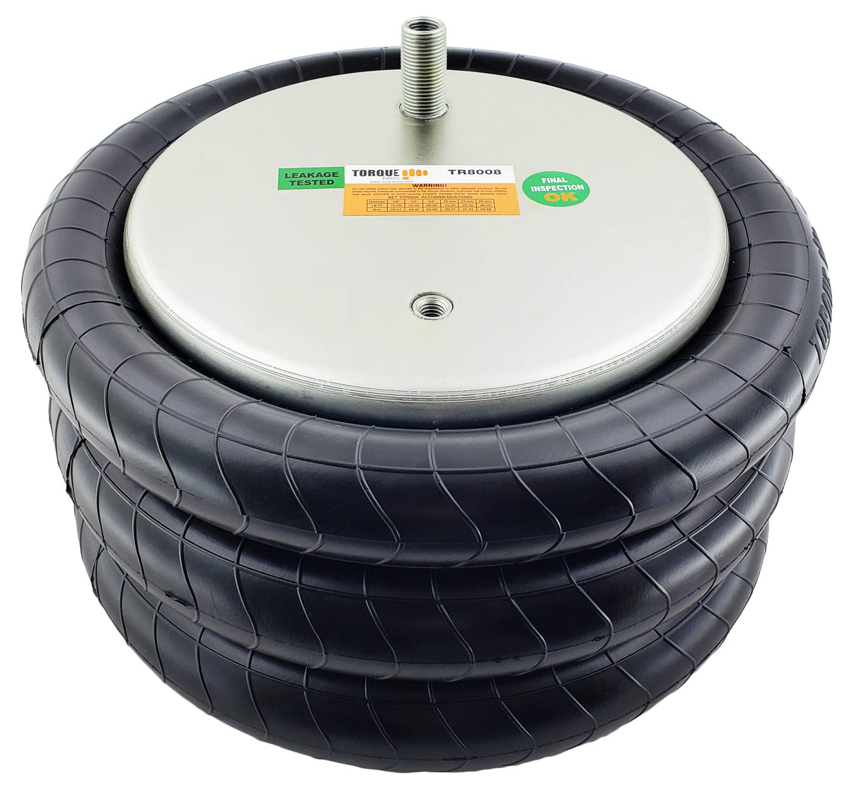 Triple Convoluted Air Spring Bag | Replacement Firestone 8008 Hendrickson S-11637 | 2 Pack
