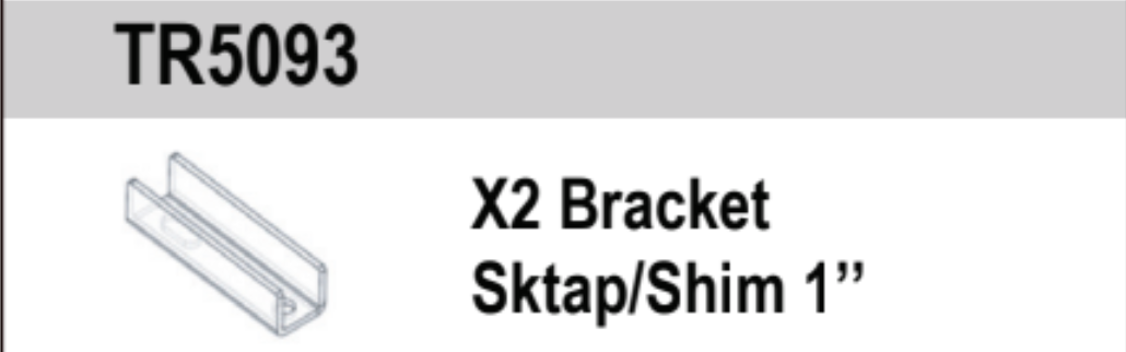 TORQUE 8 Pcs Leaf Stack Sktap Bracket 1/2" and 2 Pcs Bracket Sktap 1"