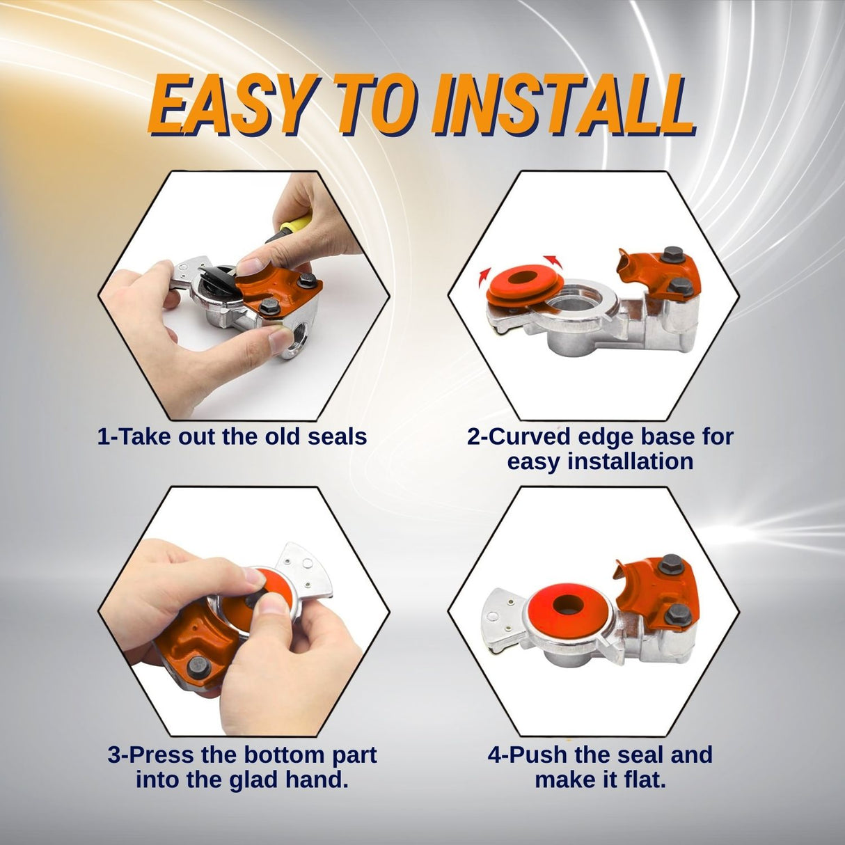 Gladhand Seal Replacement | Heavy Duty Polyurethane | Replacement Velvac 035164