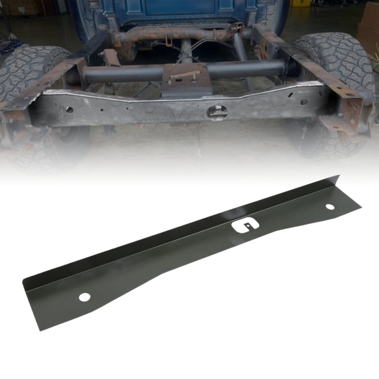 Spare Tire Support Plate Shock Mount Frame Crossmember Fit for 1999-2014 Chevy Silverado GMC Sierra 1500