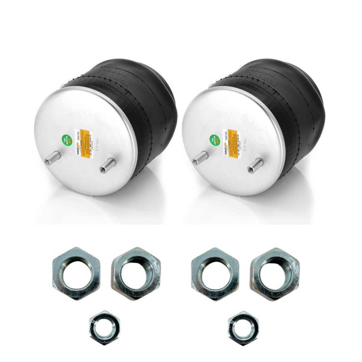 Trailer Air Spring Bag with Hardware Kit for Hendrickson AAT 23K - Aftermarketus Torque Reversible Sleeve Air Springs
