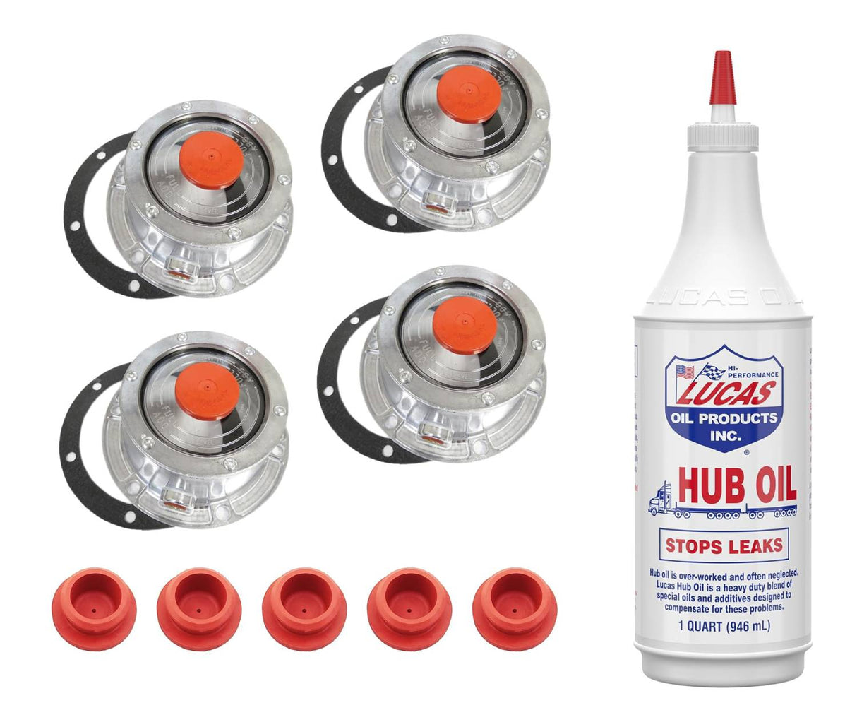 3434009 Aluminum Hub Cap for Trailer Axle with Hub Oil - Aftermarketus Torque Hub Caps