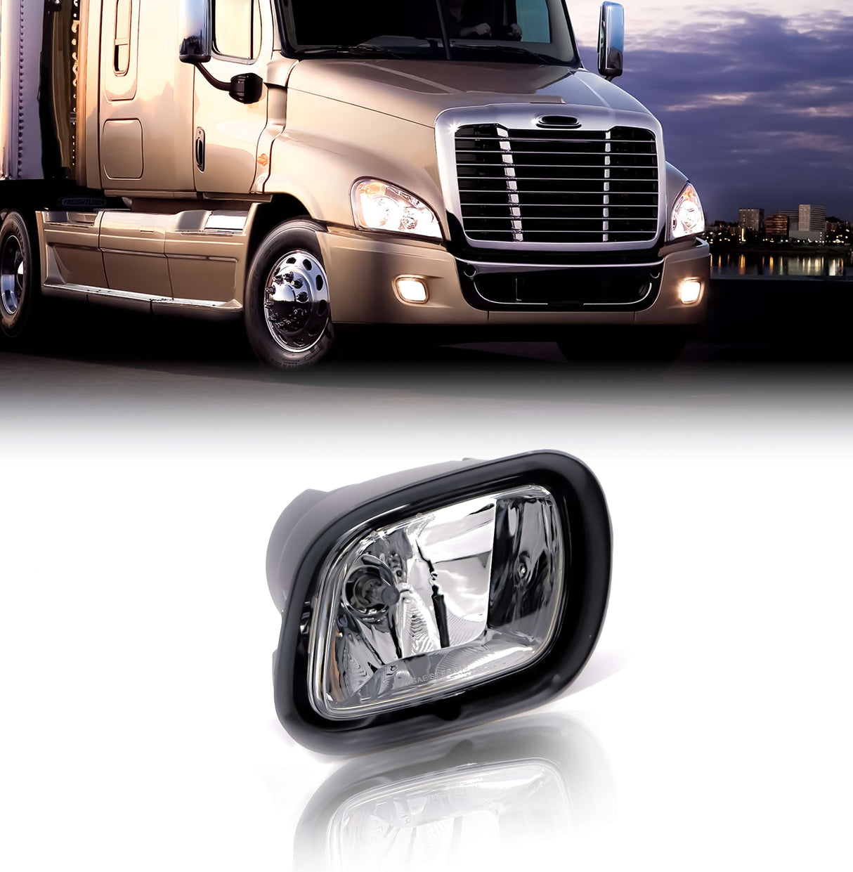 Fog Light for 2008-2018 Freightliner Cascadia | Replacement Freightliner A06-51908-001 | Right Aftermarketus Fog Lights