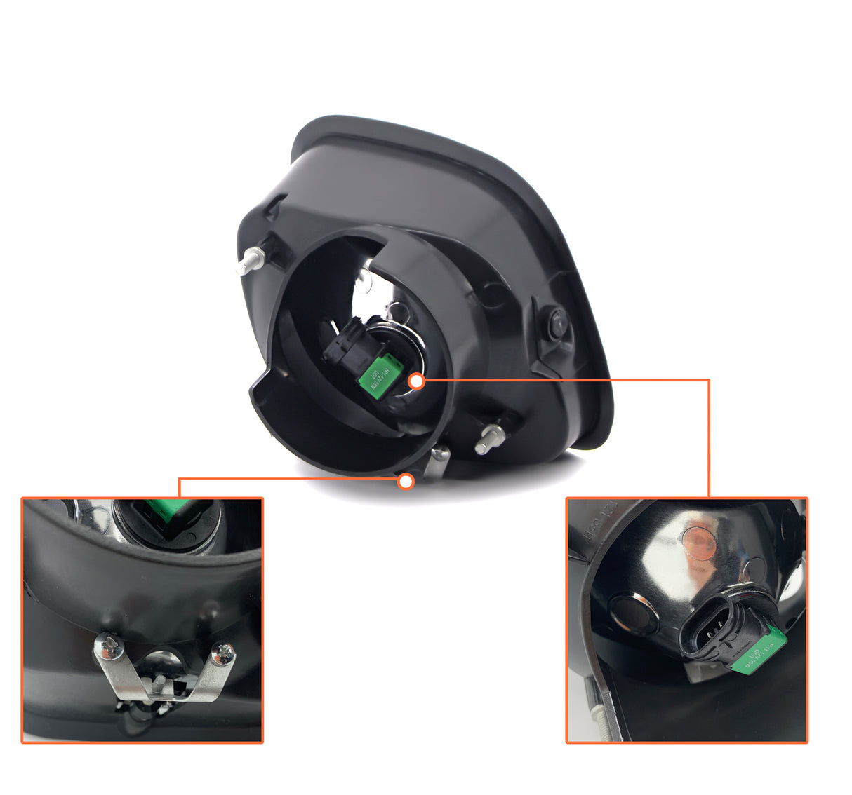 Fog Light for 2008-2018 Freightliner Cascadia | Replacement Freightliner A06-51908-001 | Right Aftermarketus Fog Lights