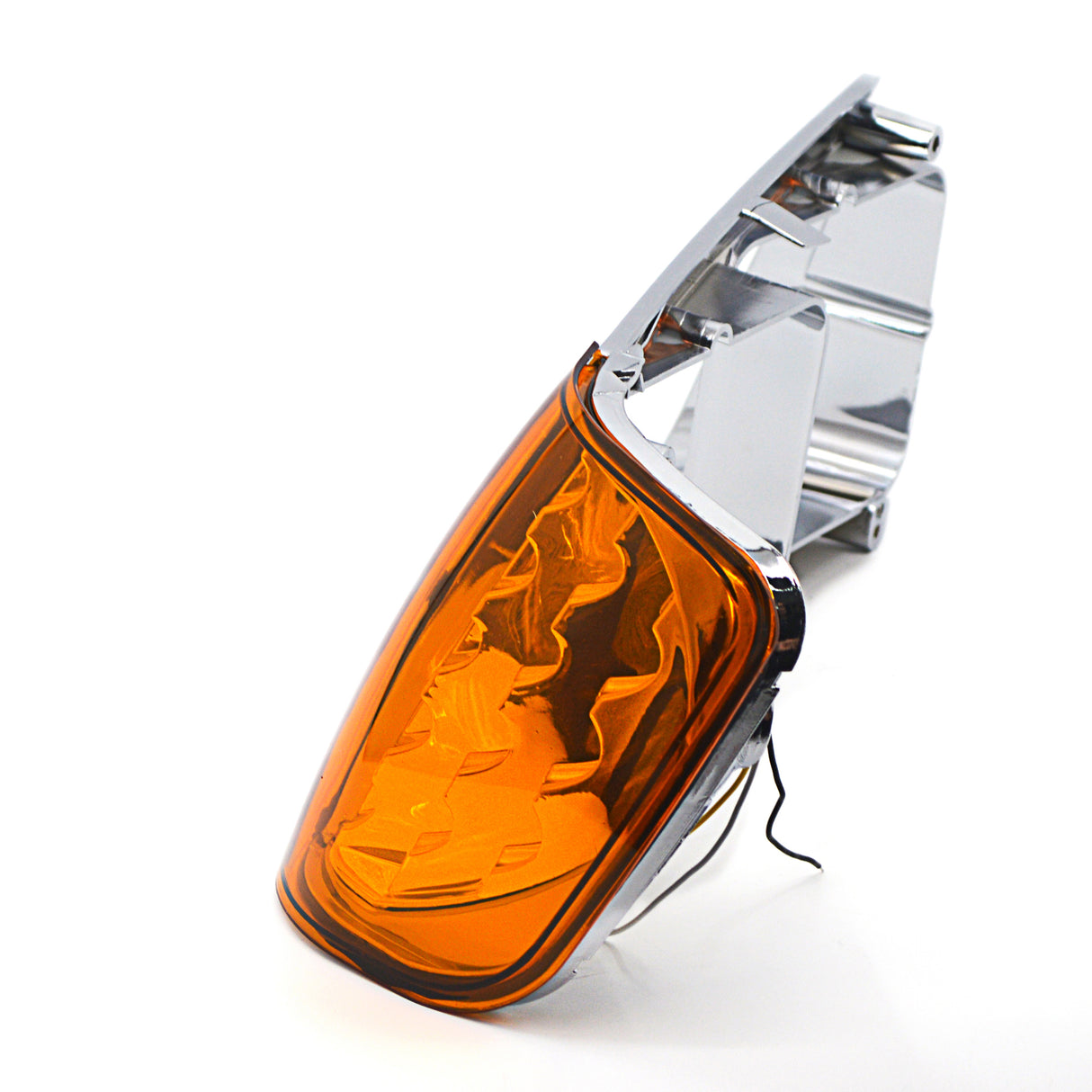 Headlight Bezel with Led Turn Signal for 1989-2002 Freightliner FLD | Replacement Freightliner A06-20738-000 | Left Aftermarketus Headlights