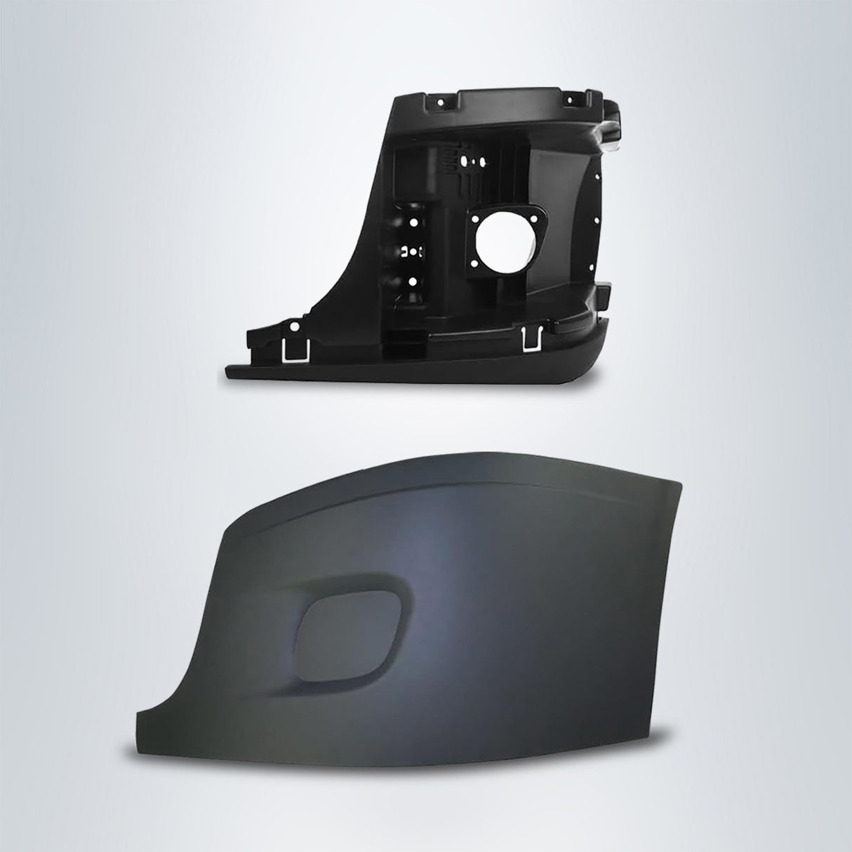 Bumper Cover with Inner Support for 2008-2017 Freightliner Cascadia Semi Trucks | Left Aftermarketus Bumpers